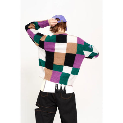 COMMUNAL FIELDS KNITTED MOHAIR CARDIGAN