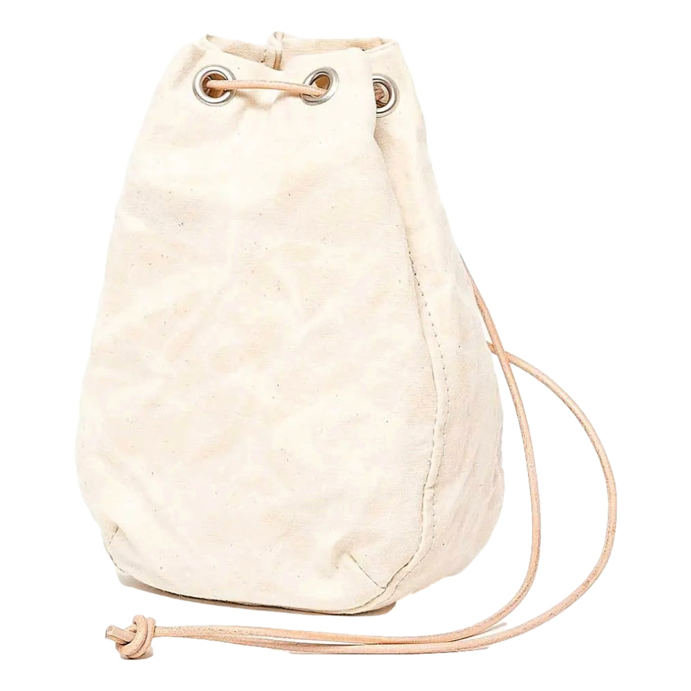 DRAWSTRING POUCH PARAFFIN CANVAS