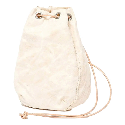 DRAWSTRING POUCH PARAFFIN CANVAS