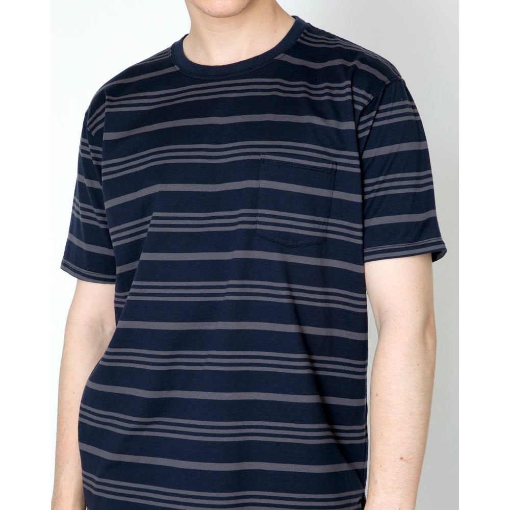 DWELLER S/S TEE COTTON JERSEY BORDER