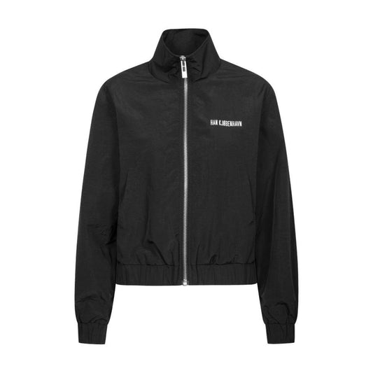 TRACK TOP - BLACK NYLON