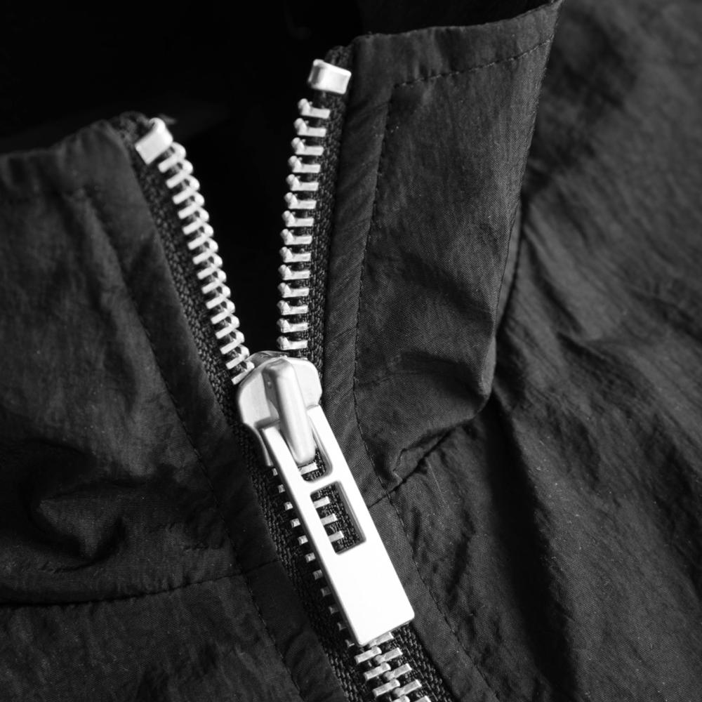 TRACK TOP - BLACK NYLON