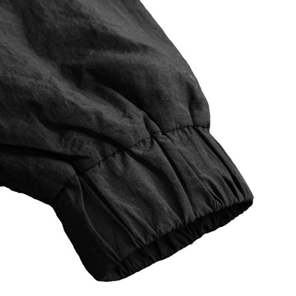 TRACK TOP - BLACK NYLON