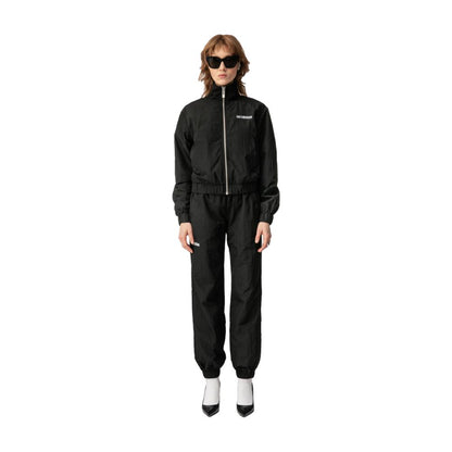 TRACK TOP - BLACK NYLON