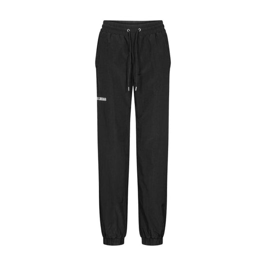 TRACK PANTS - BLACK NYLON