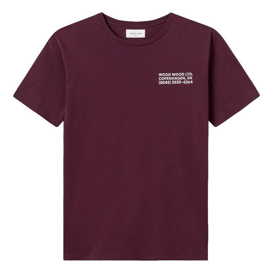 Wood Wood Ace T-shirt - Burgundy