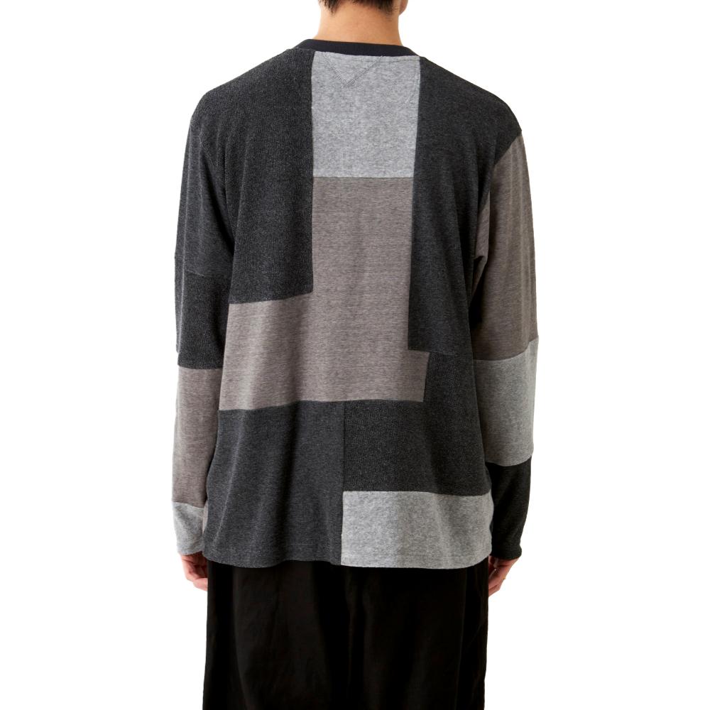 PILE PATCHWORK PULLOVER