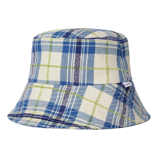 PLAID LONG BILL BUCKET HAT