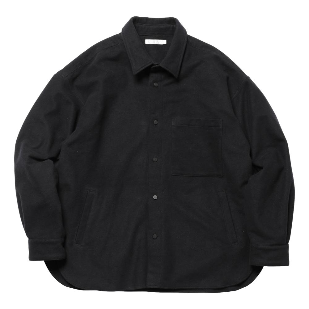 SNAP BUTTON SHIRT-MELTON