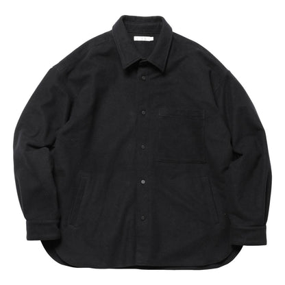 SNAP BUTTON SHIRT-MELTON