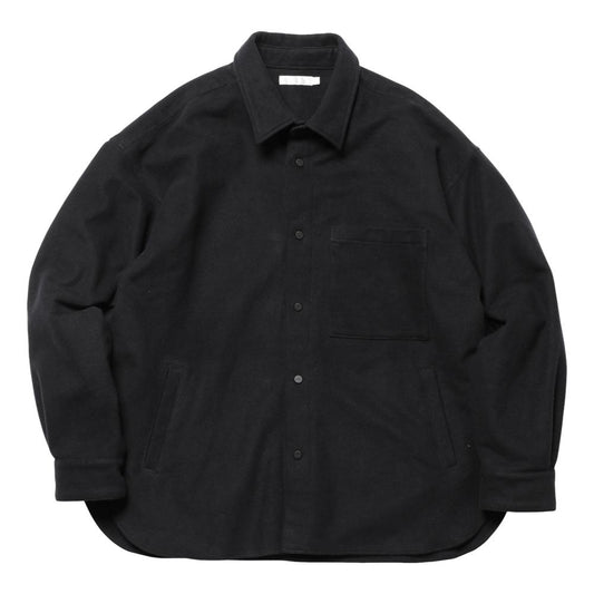 SNAP BUTTON SHIRT-MELTON