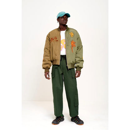 SPACE BLOSSOMS SPLIT BOMBER JACKET