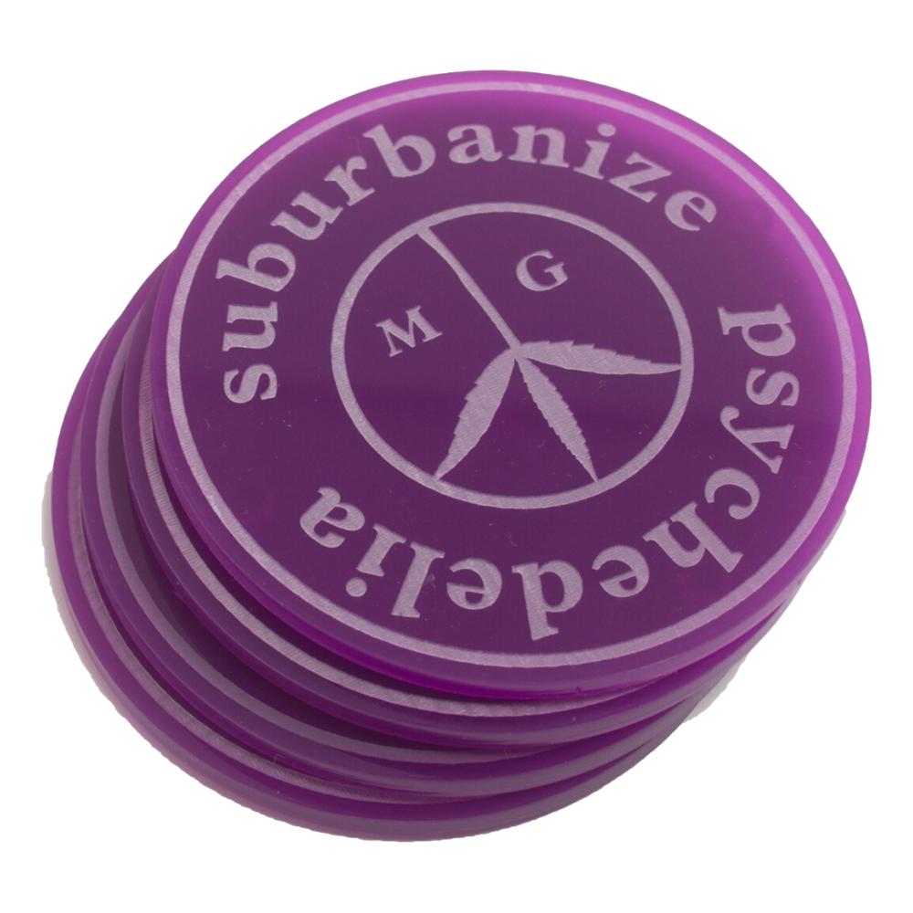 SUBURBANIZE PSYCHEDELIA BONG COASTER (4 PACK)